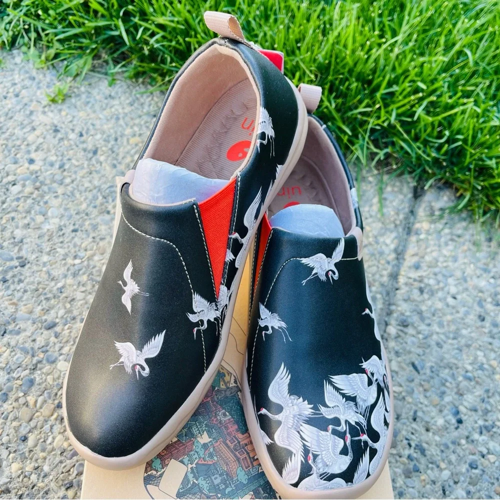 NWT UIN Women’s Comfortable Shoes PU/Crane In Dark/US5 - Picture 7 of 10